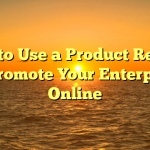 How to Use a Product Review to Promote Your Enterprise Online