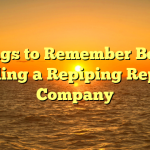 Things to Remember Before Calling a Repiping Repair Company