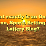 What exactly is an Online Casino, Sports Betting and Lottery Blog?